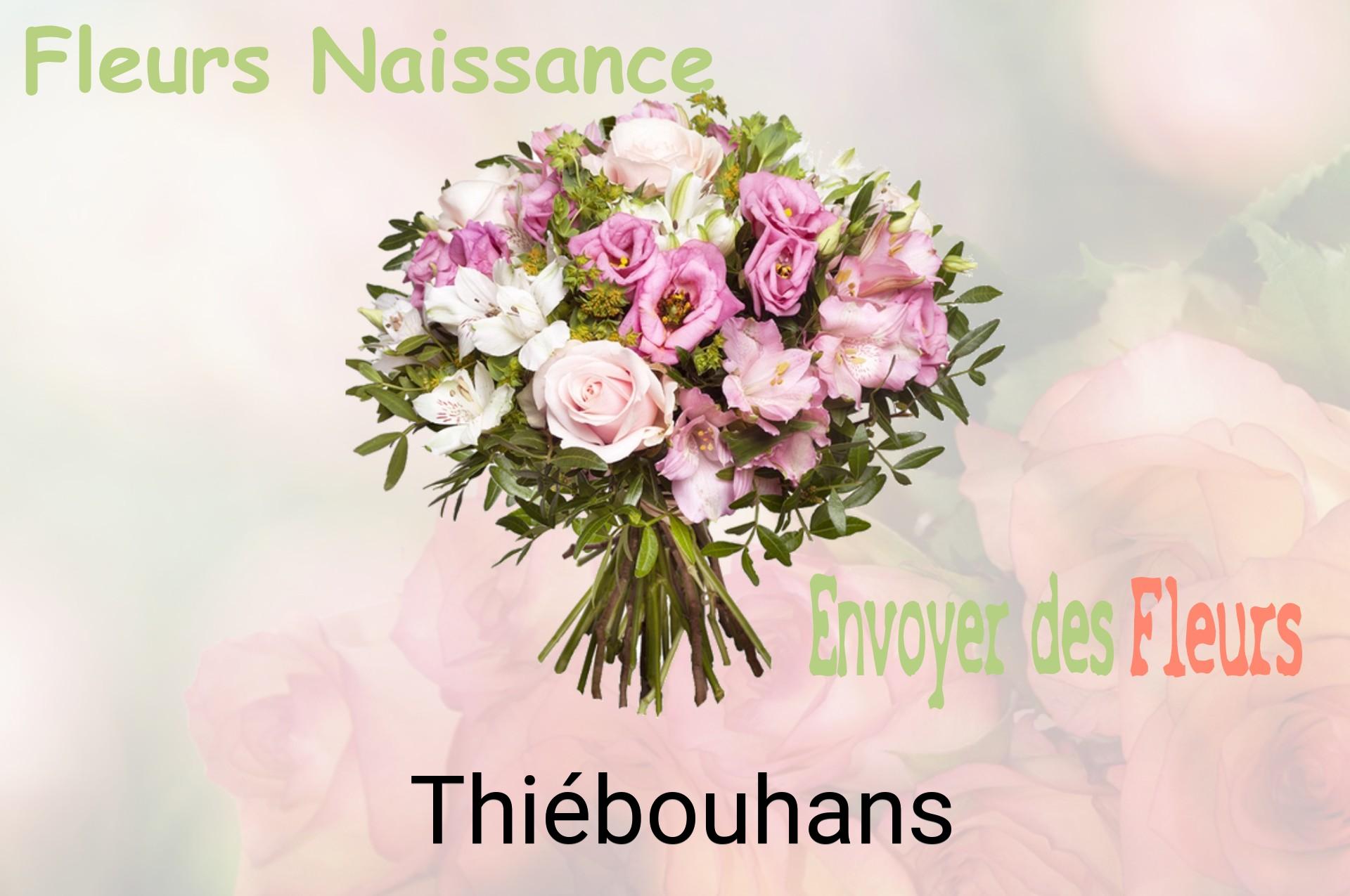 Bouquet de fleurs de naissance livré à Thiébouhans